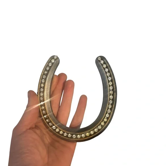 Rhinestone Embellished Horseshoe Accent - Picture 1 of 3